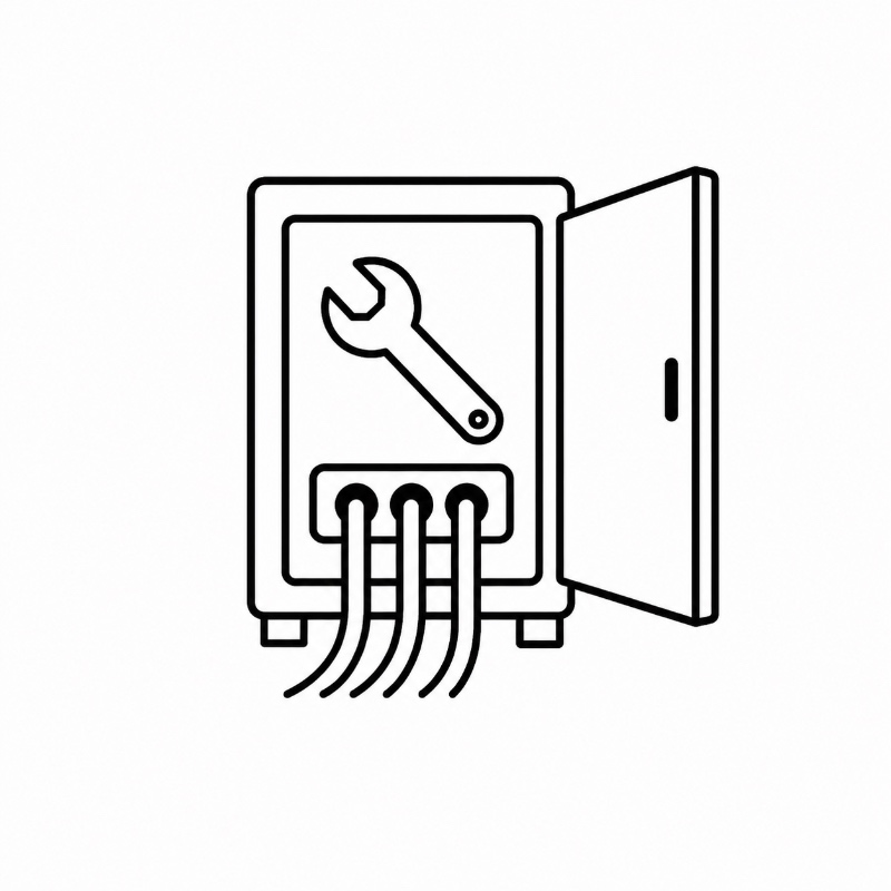 Cable routing, connector clearance, removable panels and door access can be designed around the internal equipment layout