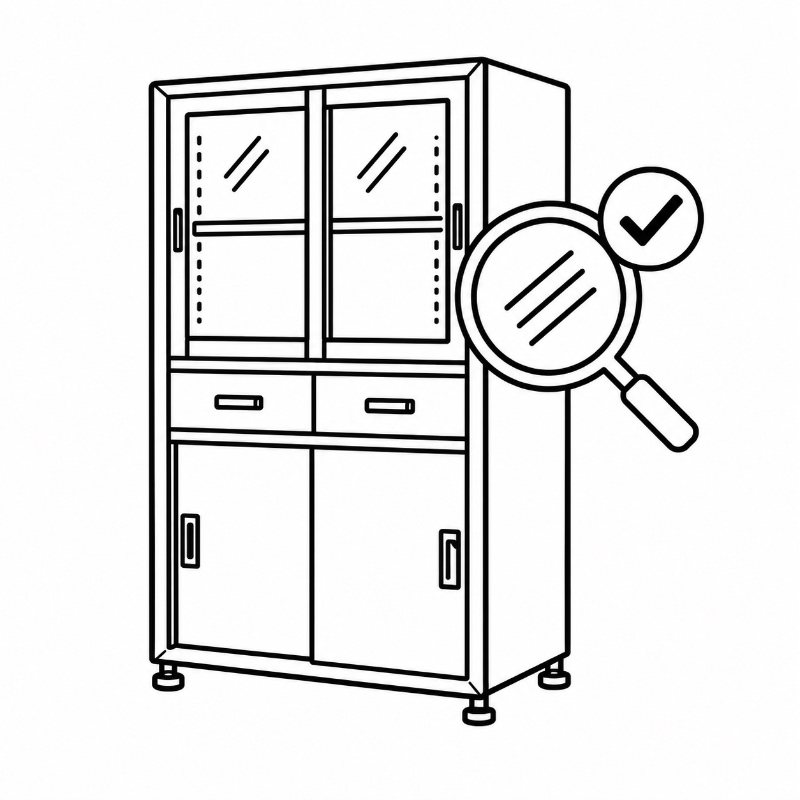 Medical Storage Cabinet Surface Quality Icon