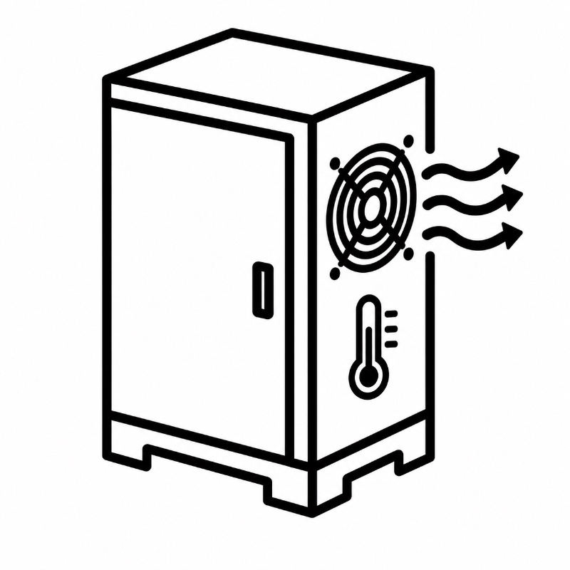 PLC electrical control enclosure Thermal Management