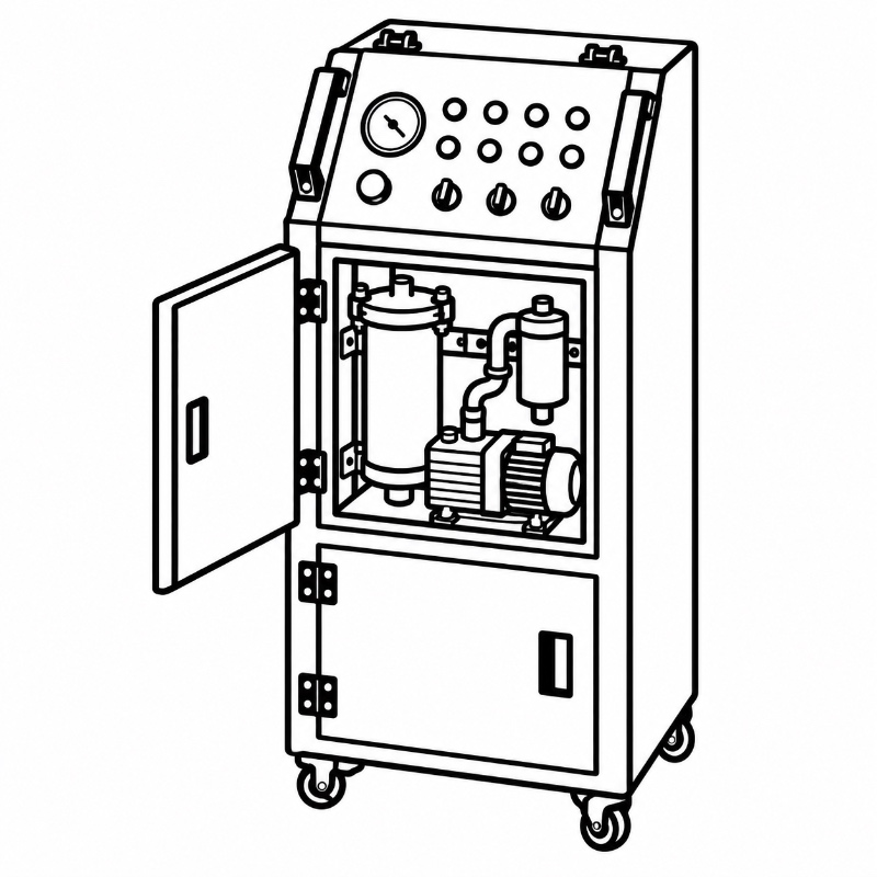 Vacuum Filtration Enclosure Piping & Service Access