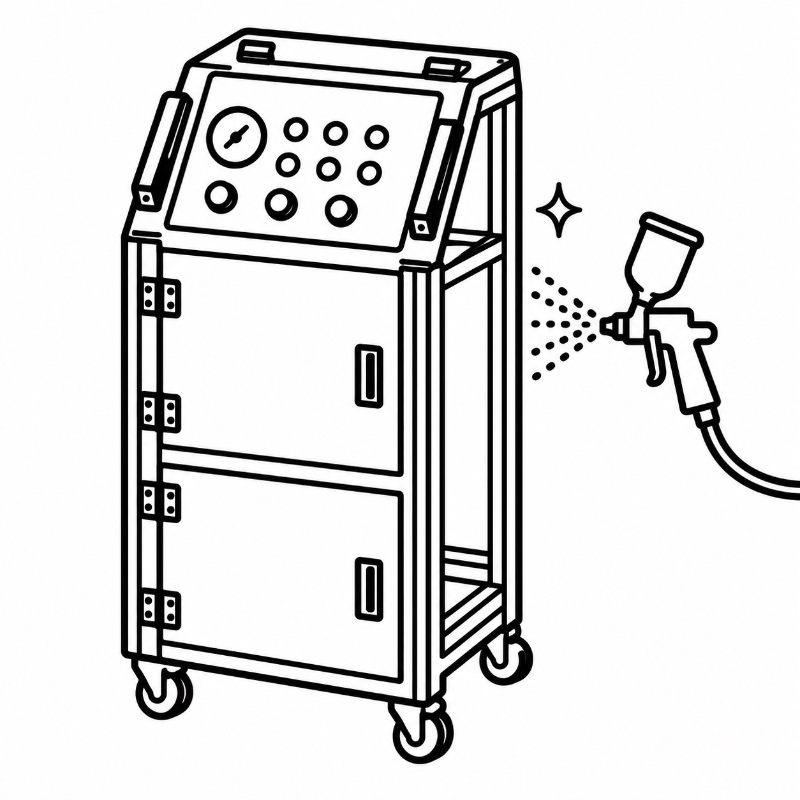 Vacuum Filtration Enclosure Frame & Finish