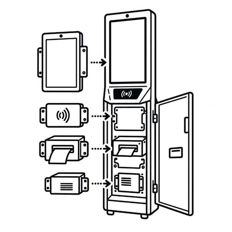 Self Service Kiosk Enclosure Component Compatibility