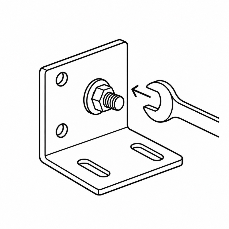 Metal Equipment Mount Installation Access