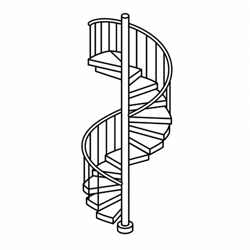 Spiral Staircase Stair Geometry & Layout