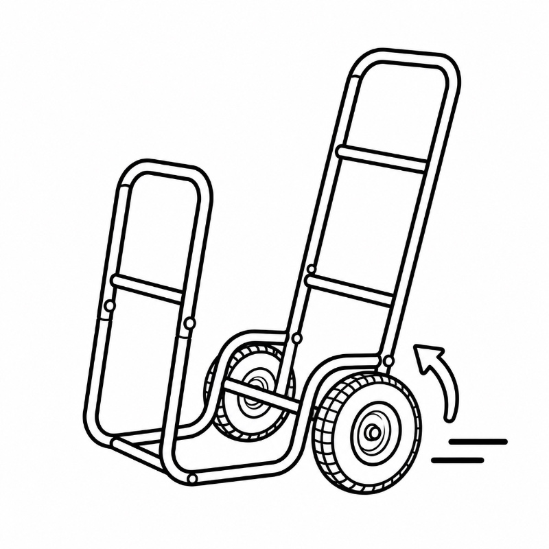 Metal Firewood Cart Mobility