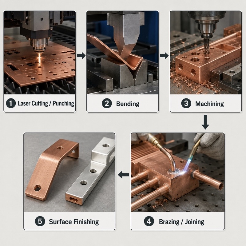 Copper fabrication process
