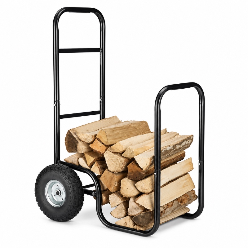Custom Metal Firewood Cart
